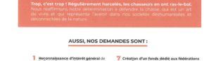 MANIFESTE POUR LA CHASSE